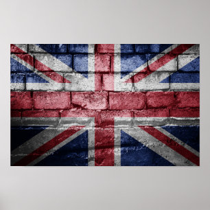UK flag wall Poster