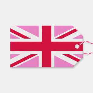 UK Gay Pride (Pink Union Jack) (Gay British Flag) Gift Tags