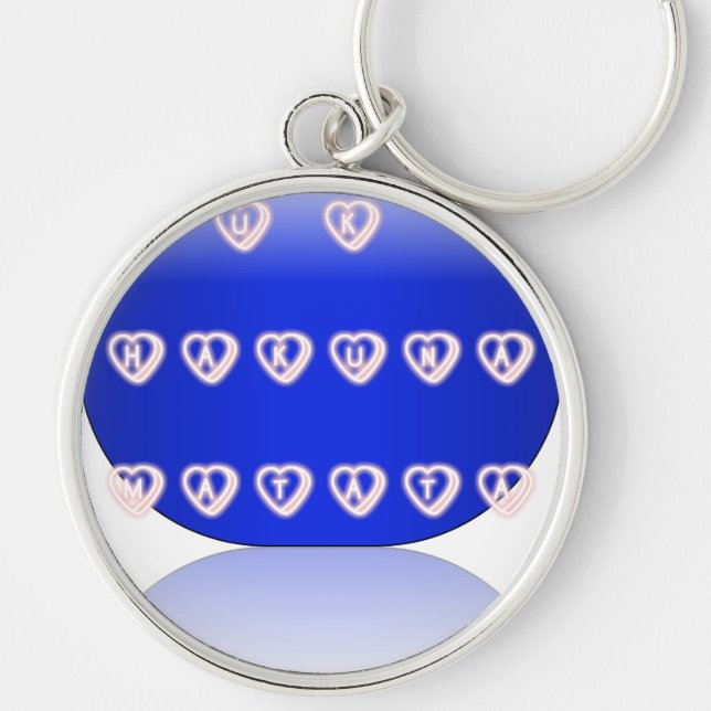 UK HAKUNA MATATA ALWAYS.png Key Ring (Front)