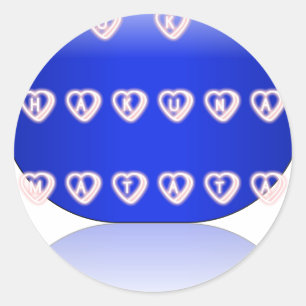 UK Hakuna Matata Art Print Classic Round Sticker