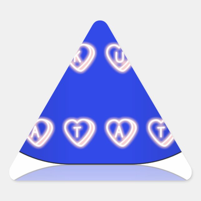 UK Hakuna Matata Art Print Triangle Sticker (Front)