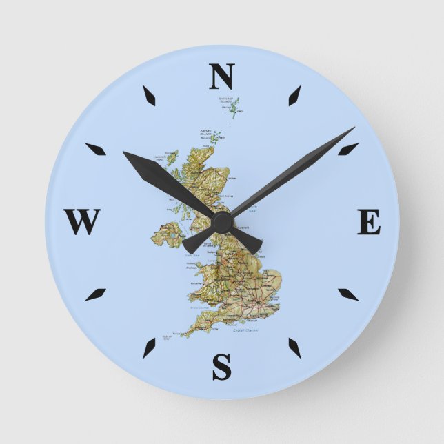 UK Map Clock (Front)