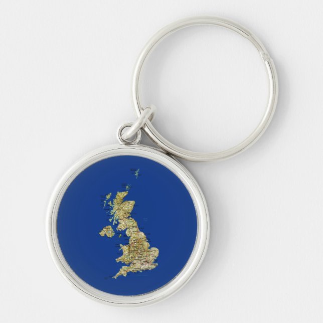 UK Map Keychain (Front)