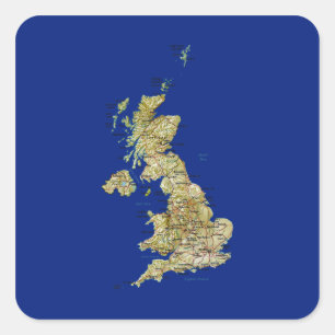 UK Map Sticker