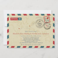 UK / Michigan USA Airmail | Wedding