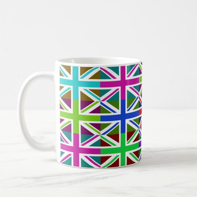 UK Multihue Flags Mug (Left)