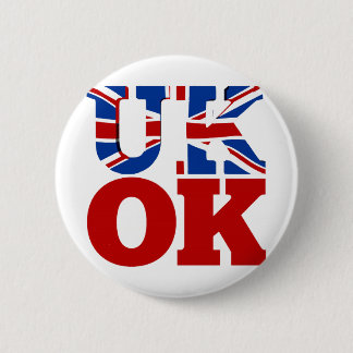 UK OK! Better Together 6 Cm Round Badge