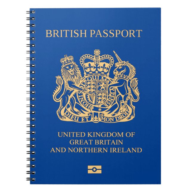 UK passport cover Notebook (Front)