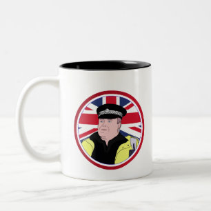 UK Police Officer Two-Tone Coffee Mug