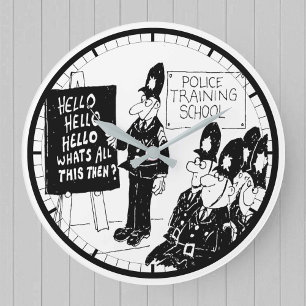 UK Police Training School Large Clock