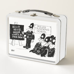UK Police Training School Metal Lunch Box