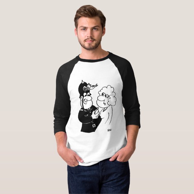 UK Policeman is Asked the Time T-Shirt (Front Full)