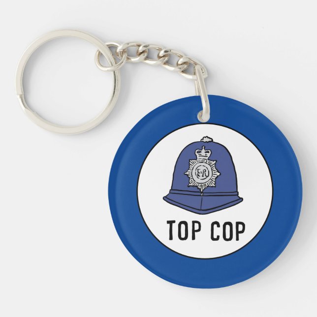 UK Policeman or Police Constable Key Ring (Front)