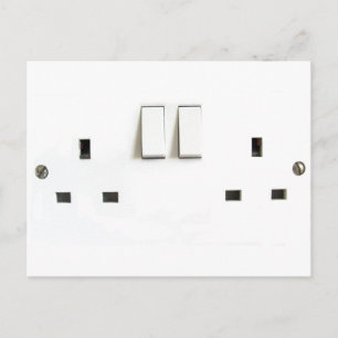 UK Socket design Postcard