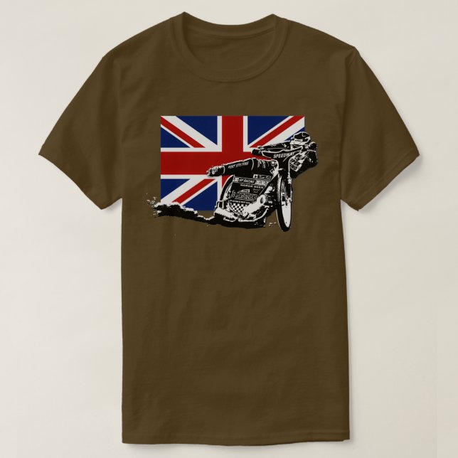UK Speedway Motorcycle Racing 1  T-Shirt (Design Front)