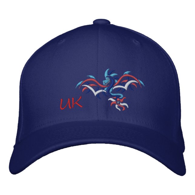 UK SUN  DRAGON EMBROIDERED HAT (Front)