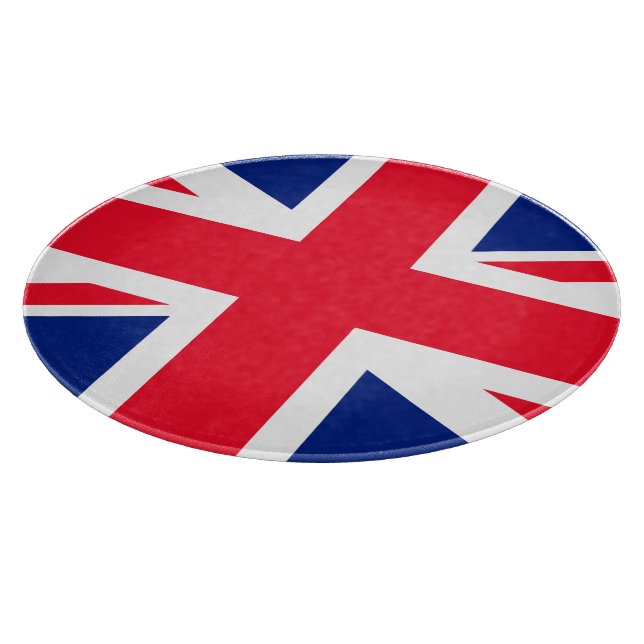 UK Union Jack British Flag Cutting Board (Corner)