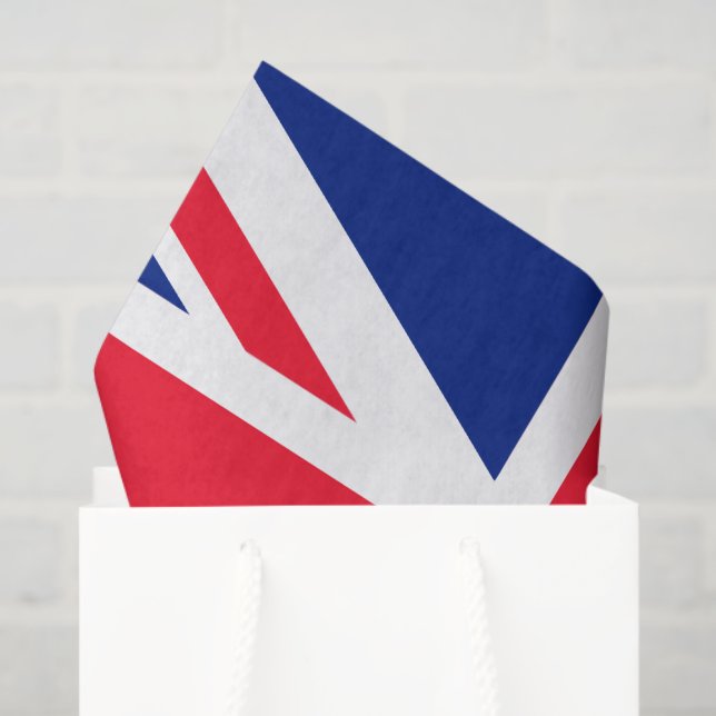 UK Union Jack British Flag Tissue Paper (Gift Bag)