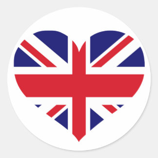 UK Union Jack Classic Round Sticker