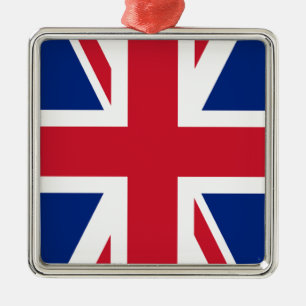 UK United Kingdom Britain Royal Union Jack Flag Metal Ornament