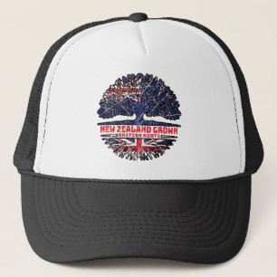 Uk United Kingdom British New Zealander Zealand Trucker Hat