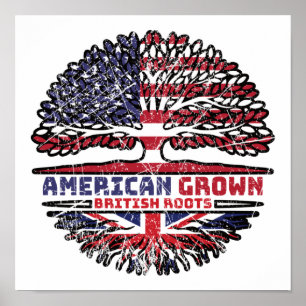 Uk United Kingdom British US American USA United Poster