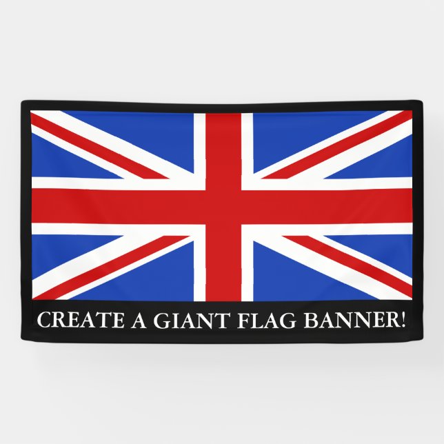 Uk United Kingdom Flag Banner (Horizontal)