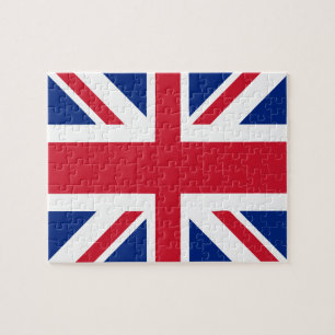 UK United Kingdom Union Jack Flag Jigsaw Puzzle
