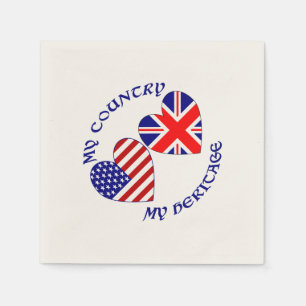 UK USA Country Heritage Napkin
