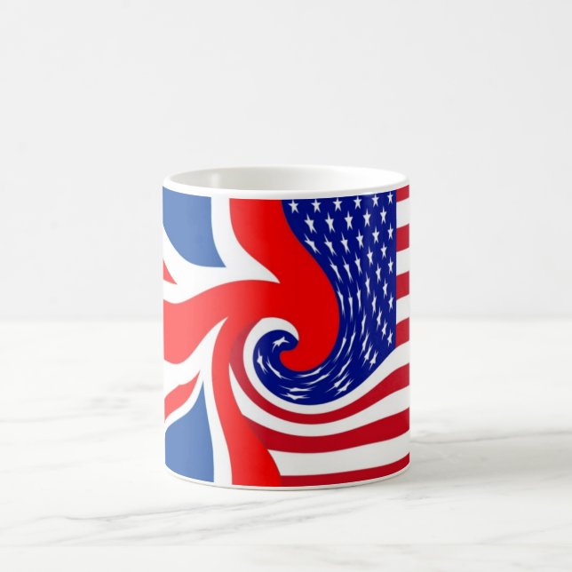 UK/USA FLAG-LOVIN' COUSINS COFFEE MUG (Center)
