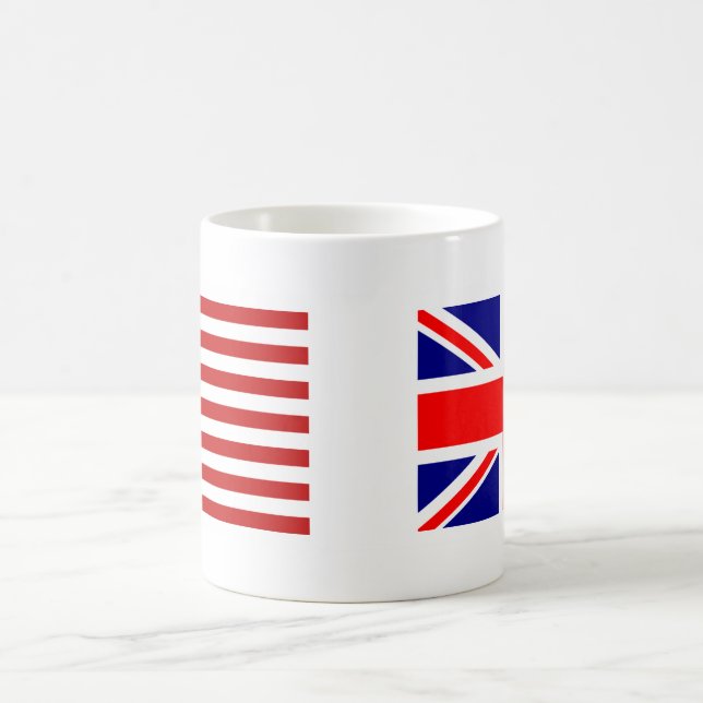 UK & USA Flags Side by Side Coffee Mug (Center)