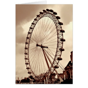 (UK) Vintage London Eye  Card