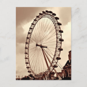 (UK) Vintage London Eye Postcard