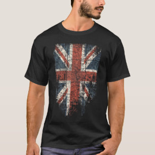 Uk Women Men Cool Vintage British Union Jack Flag T-Shirt