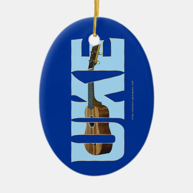 UKE CERAMIC TREE DECORATION (Front)