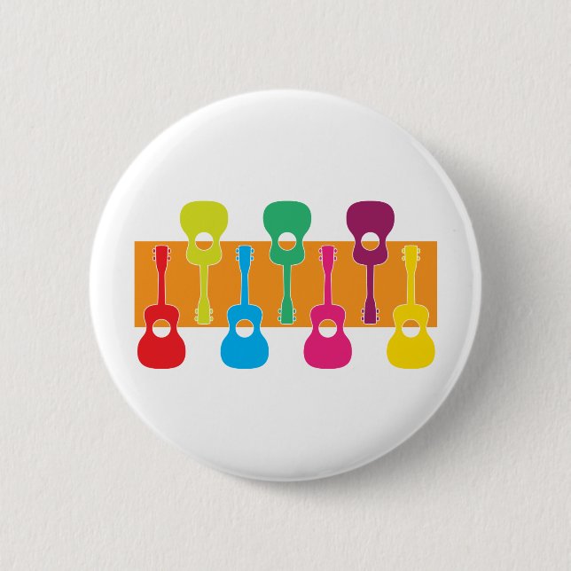 Uke Graphic 6 Cm Round Badge (Front)