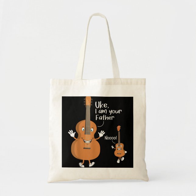 Uke, I Am Your Father  Ukulele Guitar Instrument U Tote Bag (Front)