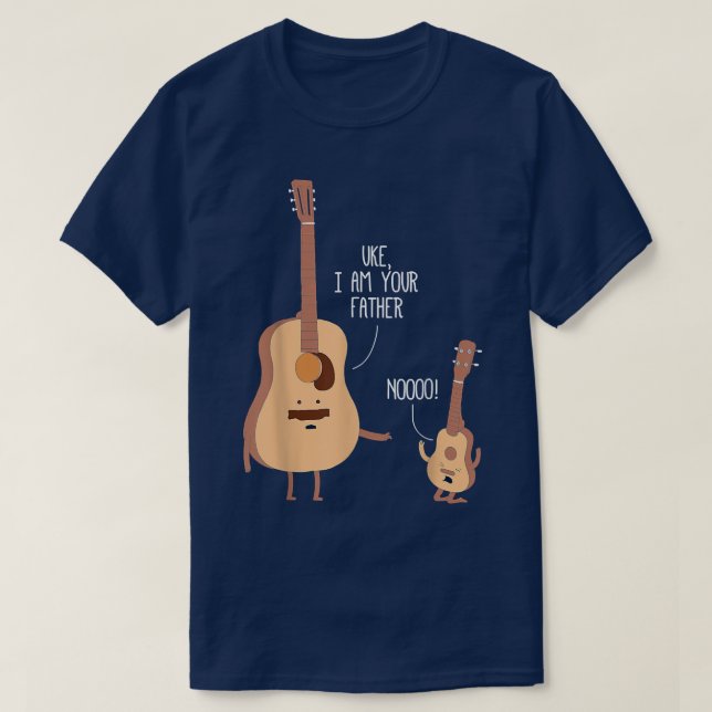 Uke I Am Your Father Ukulele Guitar Music3082 T-Shirt (Design Front)