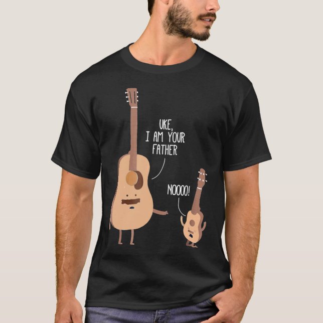 Uke I Am Your Father Ukulele Guitar Music T-Shirt (Front)