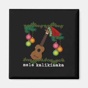 Uke Mele Kalikimaka Ukulele Christmas Songs Aloha Magnet