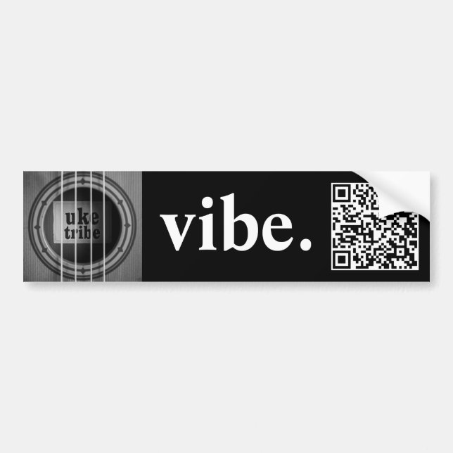 Uke Tribe Vibe Bumper Sticker (Front)
