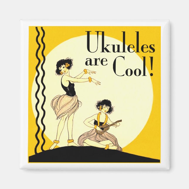 Ukes are Cool! Magnet (Front)