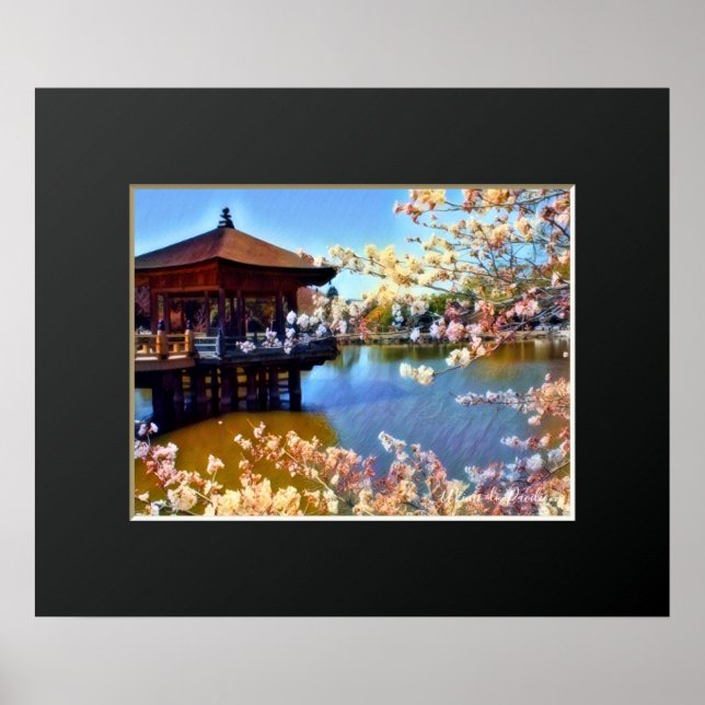 Ukimi-do Pavilion: Cherry Blossom ポスター Poster (Front)