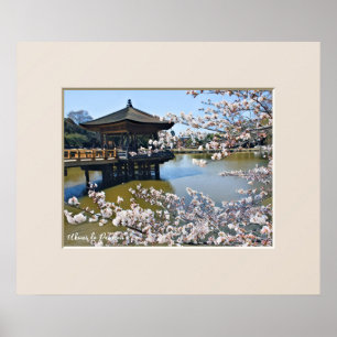 Ukimi-do Pavilion: Cherry Blossom ポスター Poster