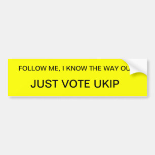 UKIP BUMPER STICKER