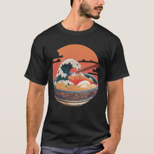 Ukiyo-e art style bowl of ramen T-Shirt