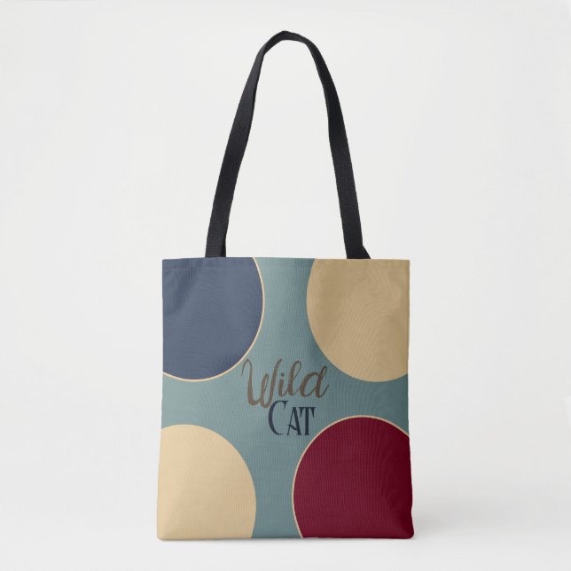 Ukiyo-e Cat and Waves Pattern Vol.3 Tote Bag (Front)