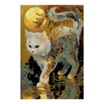 Ukiyo-e Cat | Japanese Woodblock Art