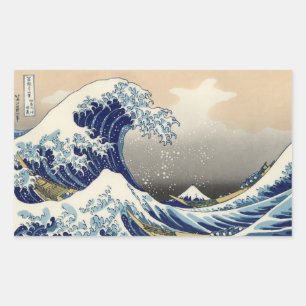 UKIYO-E ~HOKUSAI 葛飾北斎 「富嶽三十 RECTANGULAR STICKER