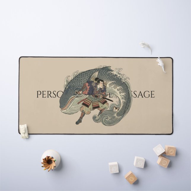 Ukiyo-e Inspired mouse pad– Dramatic JAPAN Desk Ma Mat (Kids Table)
